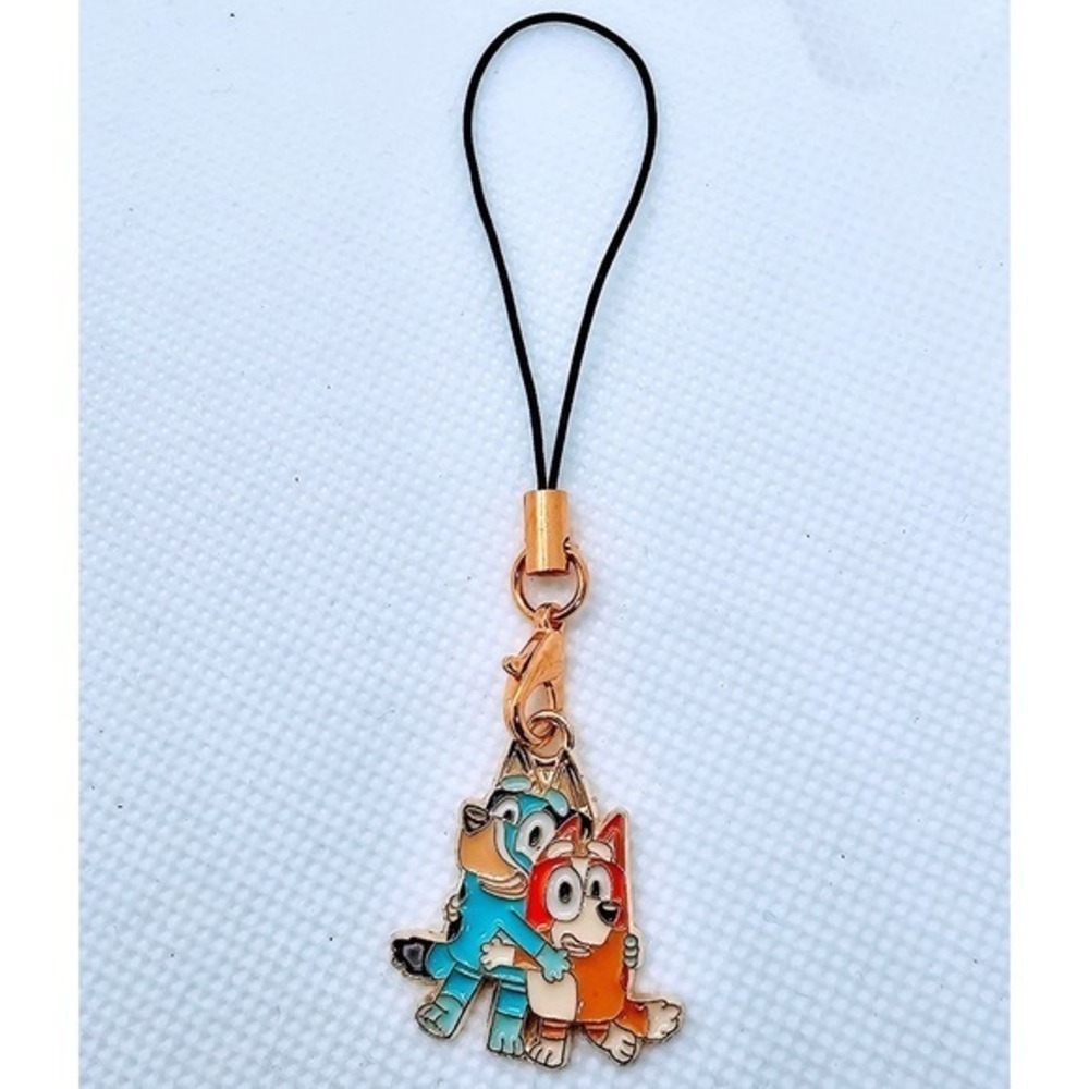 Bluey & Bingo Phone Charm! Blue Heeler Dog Kids Cartoon - Bluey